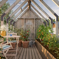 Palmako Emilia M+ 8x18 Wooden Greenhouse with Tool Shed Pressure Treated