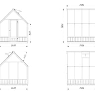 Palmako Emilia S 8x8 Wooden Greenhouse Pressure Treated