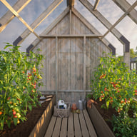 Palmako Emilia S+ 8x14 Wooden Greenhouse with Shed Pressure Treated