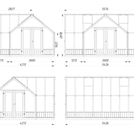 Palmako Emilia XL 14x18 T-Shaped Wooden Greenhouse Pressure Treated