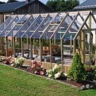 Palmako Emilia XL 14x18 T-Shaped Wooden Greenhouse Pressure Treated