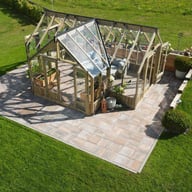 Palmako Emilia XL 14x18 T-Shaped Wooden Greenhouse Pressure Treated
