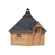Palmako Eva 3.2m Log Cabin Brown Dip