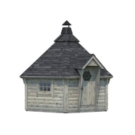 Palmako Eva 3.2m Log Cabin Grey Dip