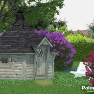 Palmako Eva 3.2m Log Cabin with Grey Dip