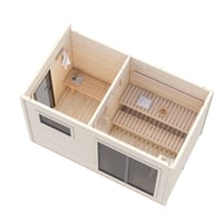 Palmako Grace 8.0 Wooden Sauna Room Interior