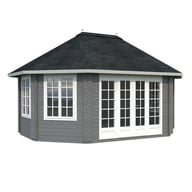 Palmako Hanna 4.2m x 5.7m Octagonal Log Cabin with Painted Finish