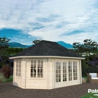 Palmako Hanna 4.2m x 5.7m Octagonal Log Cabin Natural