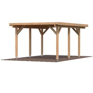 Palmako Karl 11.7 Wooden Carport Brown Dip