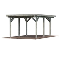 Palmako Karl 11.7 Wooden Carport Grey Dip