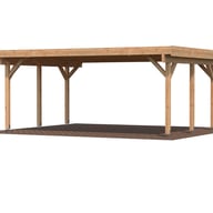 Palmako Karl 20.6 Wooden Carport Brown Dip
