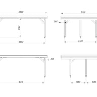Palmako Karl 20.6 Wooden Carport Dimensions