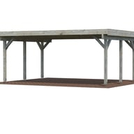 Palmako Karl 20.6 Wooden Carport Grey Dip