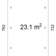 Palmako Karl 23.1 Wooden Carport Base Dimensions