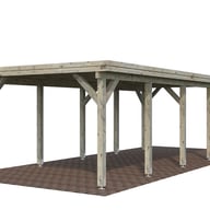 Palmako Karl 23.1 Wooden Carport Grey Dip