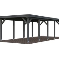 Palmako Karl-23.1 Wooden Carport Grey Paint