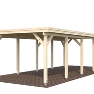 Palmako Karl 23.1 Wooden Carport White Dip