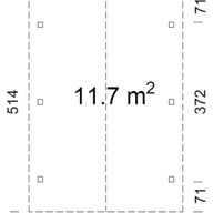 Palmako Robert 11.7 Carport Floor Plan
