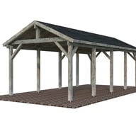 Palmako Robert 23.1 Wooden Carport Grey Dip