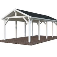 Palmako Robert 23.1 Wooden Carport White Paint