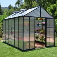 Palram Canopia Glory 8x12 Grey greenhouse alternate lifestyle photograph