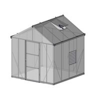 Palram 8x8 Glory Polycarbonate Greenhouse Roof and Louvre vent Placement