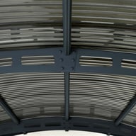 Atlas 5000 Carport anthracite powder-coated aluminium frame detail