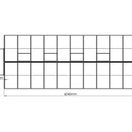 Palram Bella 8x20 Polycarbonate Greenhouse Plan Dimensions