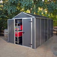 Grey Palram Canopia 6x12 Plastic Rubicon Shed
