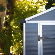 Palram Canopia 6x5 Plastic Rubicon Grey Shed Hinged Door