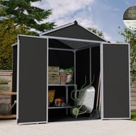 Palram Canopia 6x5 Rubicon Plastic Grey Shed