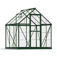 Palram Harmony 6 x 6 Green Greenhouse with Clear Polycarbonate Glazing