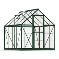 Palram Harmony 6 x 8 Green Greenhouse with Clear Polycarbonate Glazing