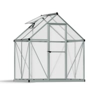 Palram Mythos 6x4 Polycarbonate Greenhouse in Silver
