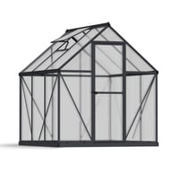 Palram Mythos 6x6 Polycarbonate Greenhouse in Grey