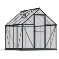 Palram Mythos 6x8 Polycarbonate Greenhouse in Grey