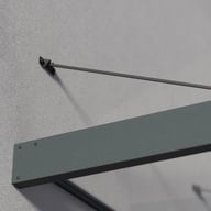 Palram Canopia Sophia XL Door Canopy Dark Grey Wall Mounting