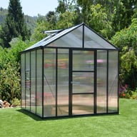 Palram Glory 8x8 Polycarbonate Greenhouse with Sliding Door