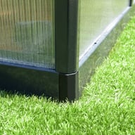 Palram Glory Polycarbonate Greenhouse Steel Base