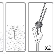 Palram Greenhouse Anchor Kit Soft Ground