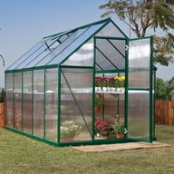 Palram Canopia Mythos 6x10 Green Polycarbonate Greenhouse
