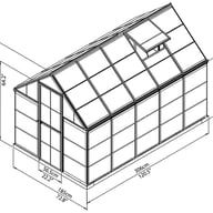 Palram Harmony 6x10 Dimensions