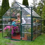 Palram Canopia Harmony 6x8 Green Greenhouse - Clear Polycarbonate previous main image