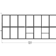 Palram Hybrid 6x14 Greenhouse Plan Dimensions