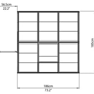 Palram Hybrid 6x6 Greenhouse Plan Dimensions