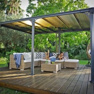 Grey Palram - Canopia Milano 4300 Patio Gazebo