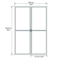 Palram - Canopia San Remo 10x14 Veranda Door Dimensions