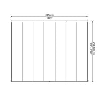 Palram - Canopia San Remo 10x14 Veranda Plan Dimensions