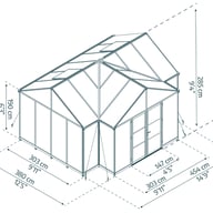 Palram Triomphe Garden Chalet Dimensions