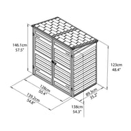 Palram Voyager Plastic Storage Unit Dimensions